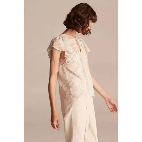 Rebecca Taylor Zadie Fleur Ruffle Sleeve Top - Picture 2 of 14